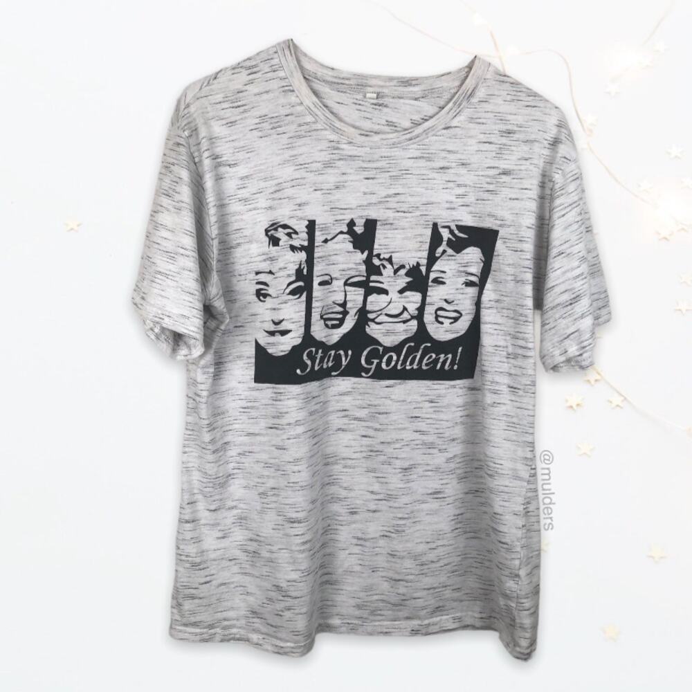 Stay Golden! Golden Girls Space Dyed Graphic Short Sleeve Shirt